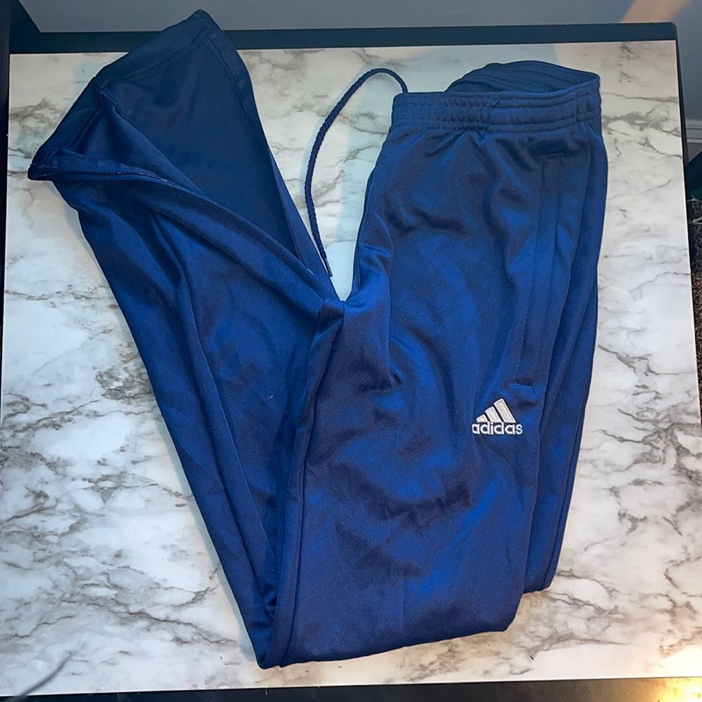 Women’s Skinny  ADIDAS Joggers, XS, zip ankle, tie string waist,